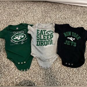 New York Jets Onesies set of 3